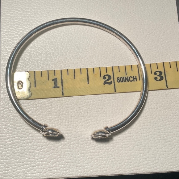 Pandora two tone logo bracelet 14k gold and silver - Picture 5 of 7